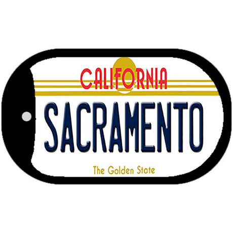 Sacramento California Novelty Metal Dog Tag Necklace DT-11422