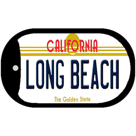 Long Beach California Novelty Metal Dog Tag Necklace DT-11423