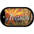 AZ Flag Arizona Cactus Novelty Metal Dog Tag Necklace DT-11435