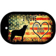 I Love My Dog Novelty Metal Dog Tag Necklace DT-11452