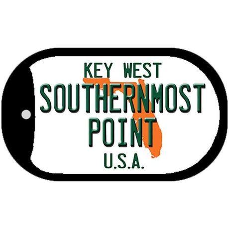 Southernmost Point Florida Novelty Metal Dog Tag Necklace DT-11526