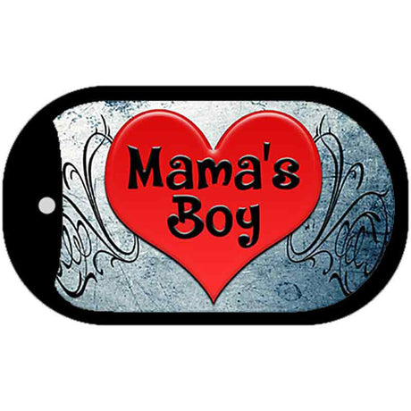 Mama's Boy Novelty Metal Dog Tag Necklace DT-11538