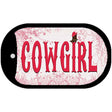 Cowgirl Novelty Metal Dog Tag Necklace DT-11568