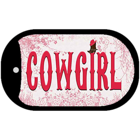 Cowgirl Novelty Metal Dog Tag Necklace DT-11568