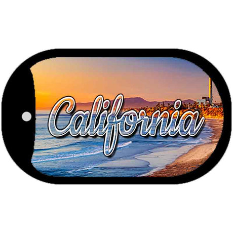 California Beach Novelty Metal Dog Tag Necklace DT-11588