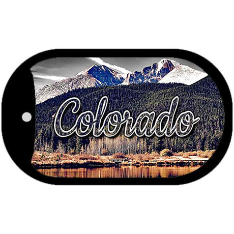 Colorado Forrest and Mountains Novelty Metal Dog Tag Necklace DT-11589