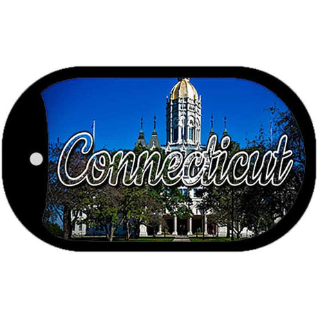 Connecticut Capital Building Novelty Metal Dog Tag Necklace DT-11590