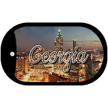 Georgia City Lights Novelty Metal Dog Tag Necklace DT-11593