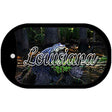 Louisiana Alligator Swamp Novelty Metal Dog Tag Necklace DT-11603