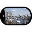 Maryland River Skyline Novelty Metal Dog Tag Necklace DT-11605