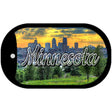 Minnesota City Skyline Sunset Novelty Metal Dog Tag Necklace DT-11608