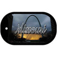 Missouri Gateway Arch Novelty Metal Dog Tag Necklace DT-11611