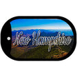 New Hampshire Mountain Range Novelty Metal Dog Tag Necklace DT-11615