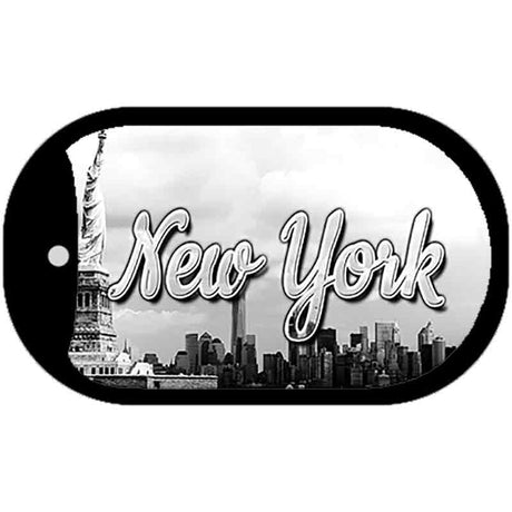 New York Statue of Liberty Novelty Metal Dog Tag Necklace DT-11619