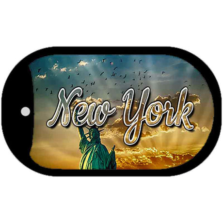 New York City Skyline Novelty Metal Dog Tag Necklace DT-11620