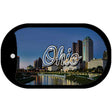 Ohio River City Skyline Novelty Metal Dog Tag Necklace DT-11623