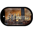 Oklahoma Sunset Skyline Novelty Metal Dog Tag Necklace DT-11624