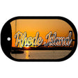 Rhode Island River Sunset Novelty Metal Dog Tag Necklace DT-11628