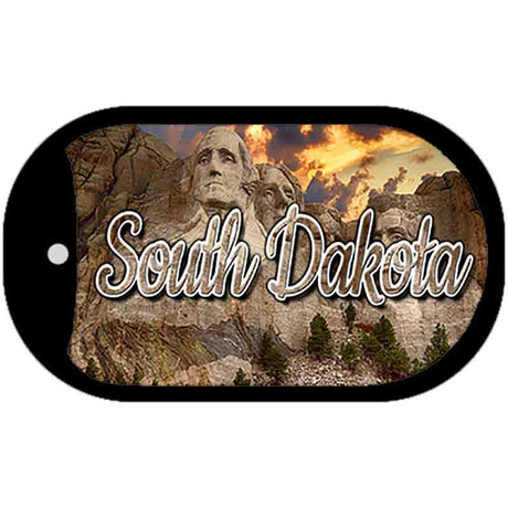 South Dakota Mt Rushmore Novelty Metal Dog Tag Necklace DT-11630