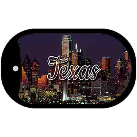 Texas City Lights Novelty Metal Dog Tag Necklace DT-11632