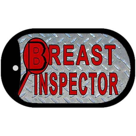 Breast Ispector Novelty Metal Dog Tag Necklace DT-1163