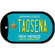 Taosena Teal New Mexico Novelty Metal Dog Tag Necklace DT-11650