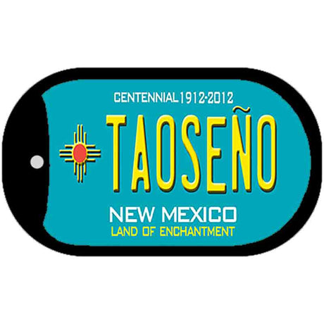 Taoseno Teal New Mexico Novelty Metal Dog Tag Necklace DT-11651