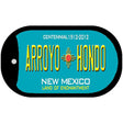 Arroyo Hondo Teal New Mexico Novelty Metal Dog Tag Necklace DT-11653