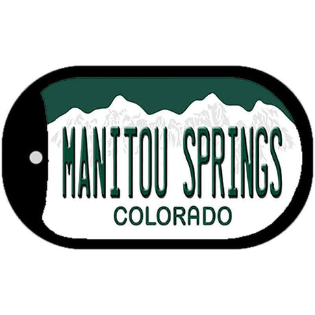 Manitou Springs Colorado Novelty Metal Dog Tag Necklace DT-11654