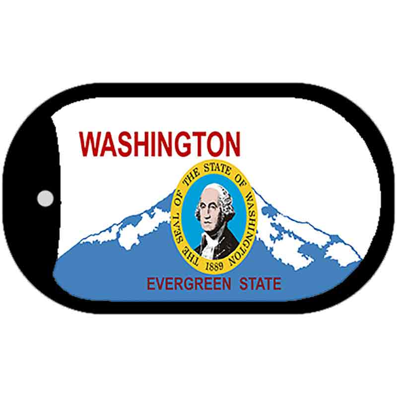 Washington State Seal Novelty Metal Dog Tag Necklace DT-11683