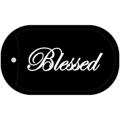 Blessed Novelty Metal Dog Tag Necklace DT-11703