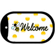 Welcome Bee Novelty Metal Dog Tag Necklace DT-11721