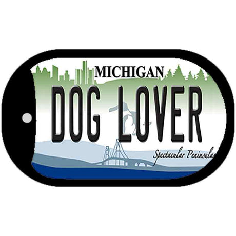 Michigan Dog Lover Novelty Metal Dog Tag Necklace DT-11756