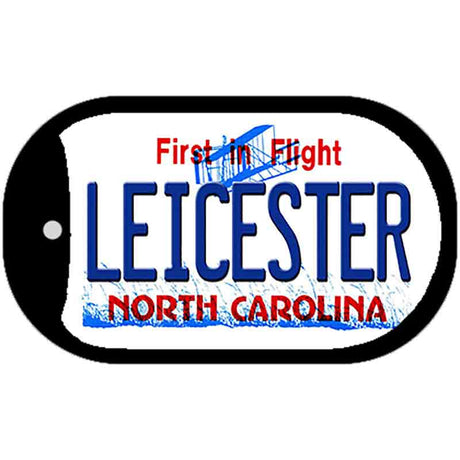 Leicester North Carolina Novelty Metal Dog Tag Necklace DT-11773