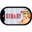 Hi Baby Vintage Pinup Novelty Metal Dog Tag Necklace DT-11777