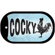 Cocky Chicken Novelty Metal Dog Tag Necklace DT-11785