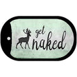 Get Naked Novelty Metal Dog Tag Necklace DT-11787