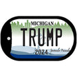 Michigan Trump Novelty Metal Dog Tag Necklace DT-11798