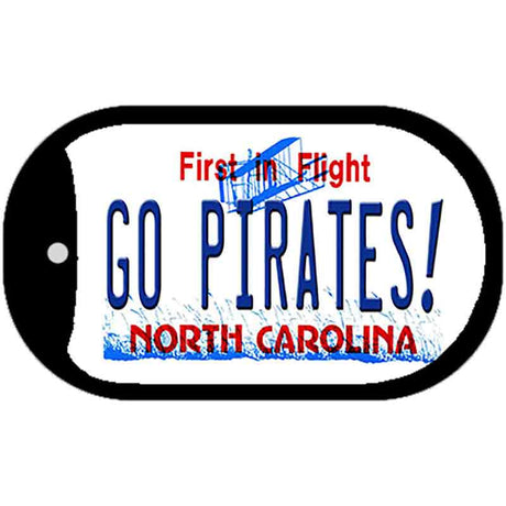 Go Pirates North Carolina Novelty Metal Dog Tag Necklace DT-11826