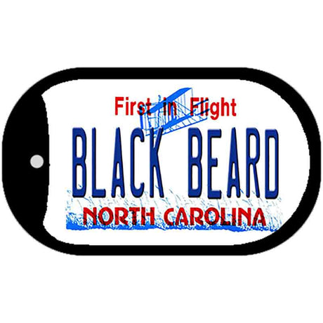 Black Beard North Carolina Novelty Metal Dog Tag Necklace DT-11829