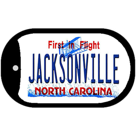 Jacksonville North Carolina Novelty Metal Dog Tag Necklace DT-11832