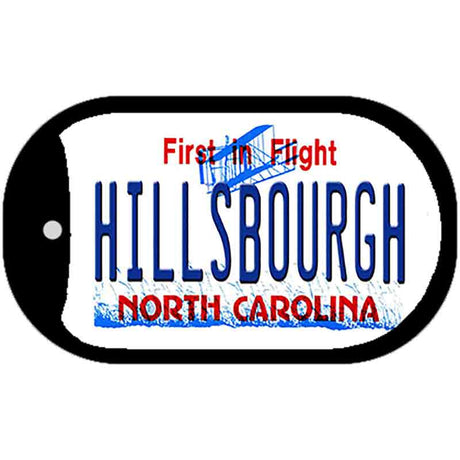 Hillsbourgh North Carolina Novelty Metal Dog Tag Necklace DT-11837