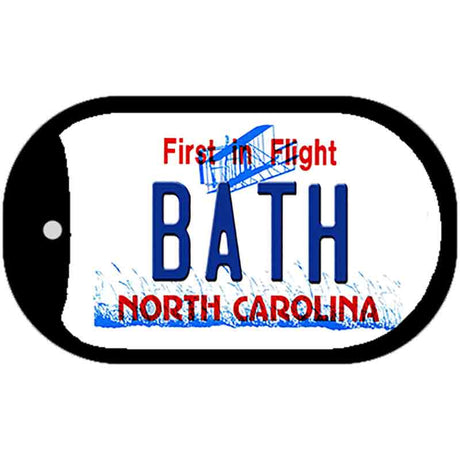 Bath North Carolina Novelty Metal Dog Tag Necklace DT-11856