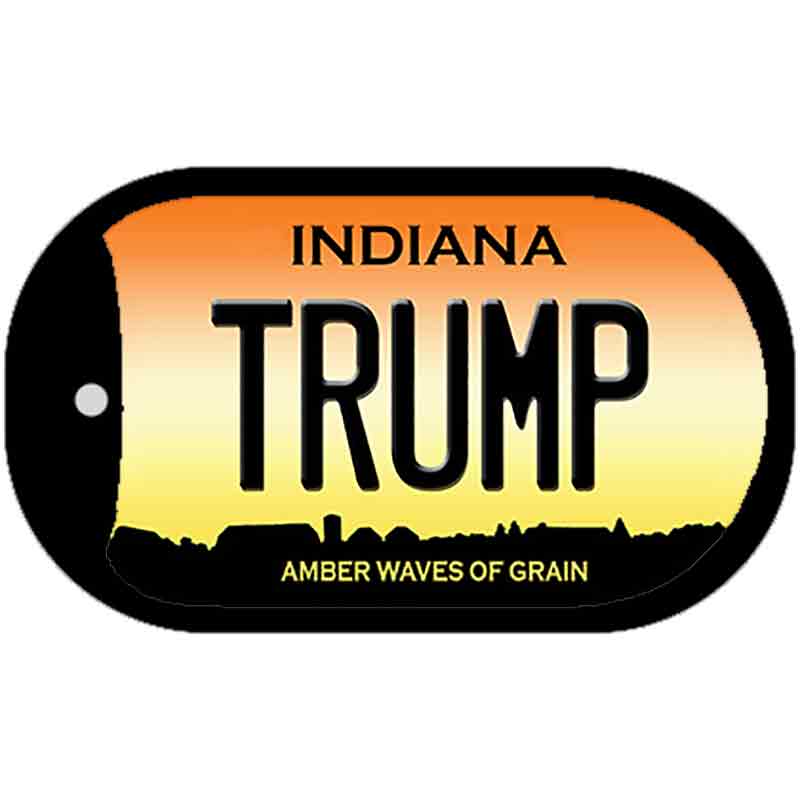 Indiana Trump Novelty Metal Dog Tag Necklace DT-11866