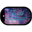 Live By Faith Novelty Metal Dog Tag Necklace DT-11869