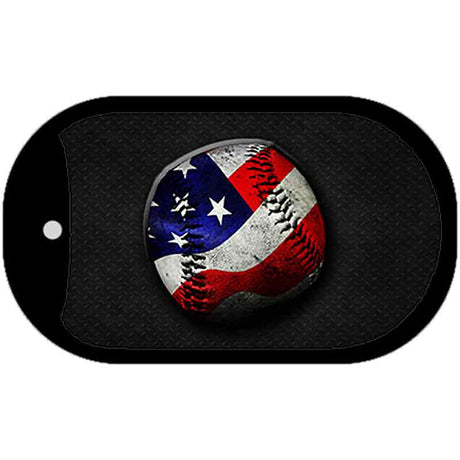 American Baseball Novelty Metal Dog Tag Necklace DT-11881