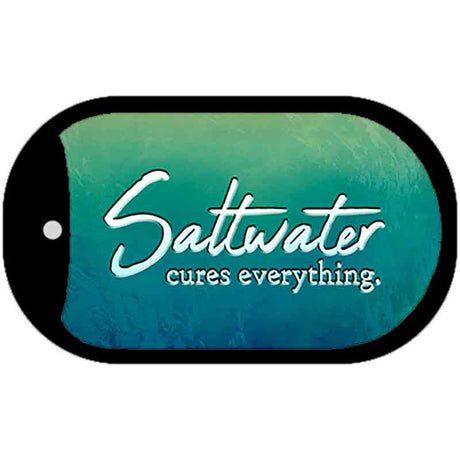 Saltwater Cures Everything Novelty Metal Dog Tag Necklace DT-11888