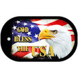 God Bless The USA Novelty Metal Dog Tag Necklace DT-11910