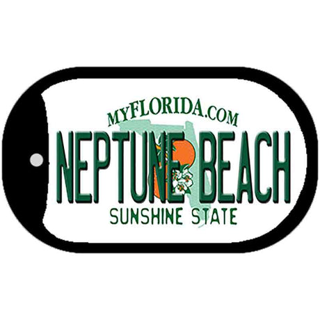 Florida Neptune Beach Novelty Metal Dog Tag Necklace DT-11927