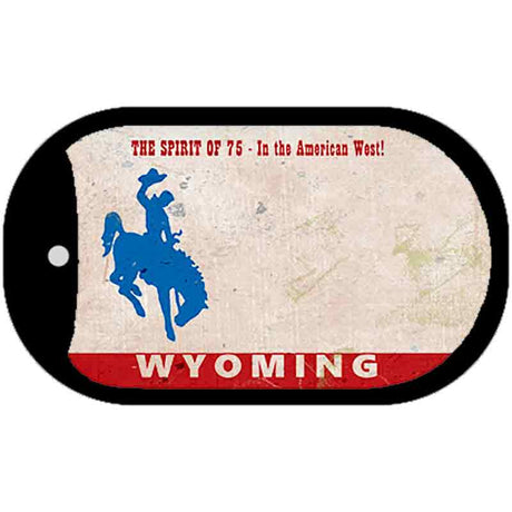 Wyoming Rusty Novelty Metal Dog Tag Necklace DT-11932